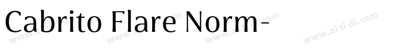 Cabrito Flare Norm字体转换